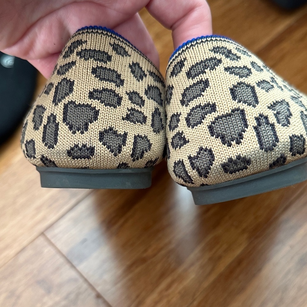 Rothy's Tan and Black Leopard Flats - Picture 4 of 5